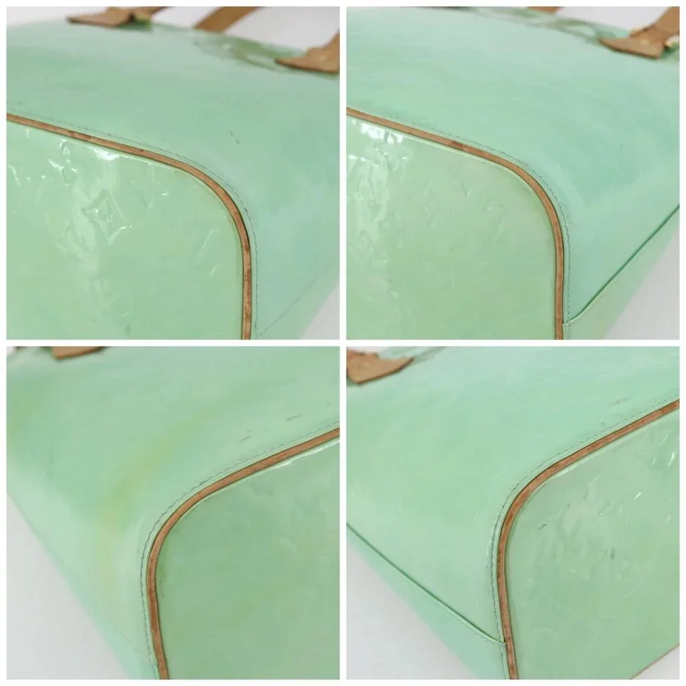 LOUIS VUITTON Monogram Vernis Houston Hand Bag Peppermint - Picture 15 of 15